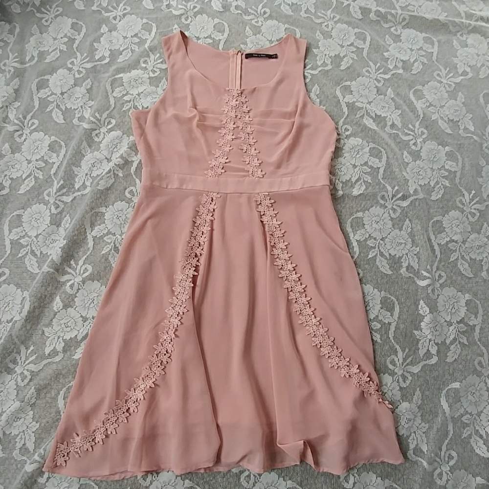 Blush pink Doe & Rae dress